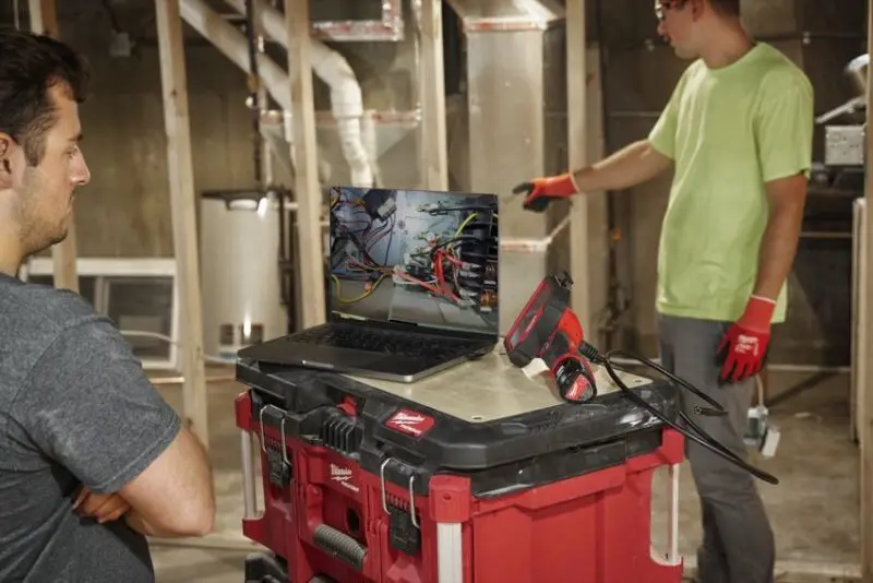 Milwaukee Inspection Camera in use