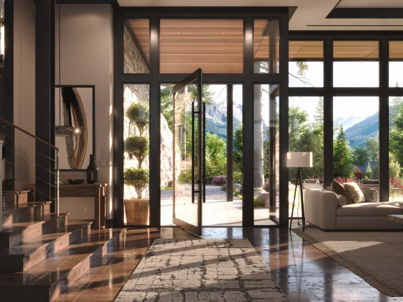 New Building Materials: Weather Shield VUE Collection Pivot Door